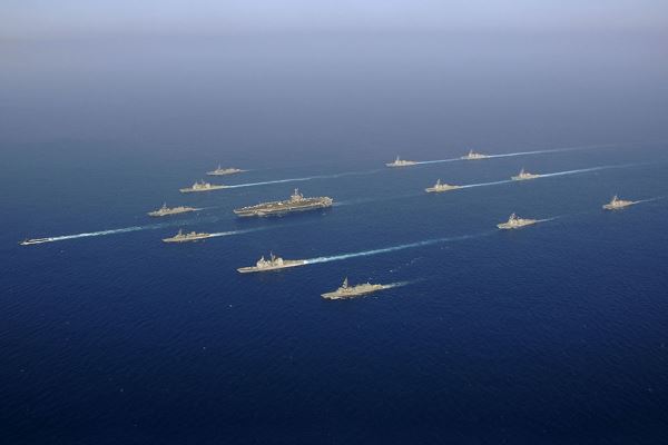 The John C. Stennis Strike Group synchronizes the capabilities of multiple ships and squadrons to provide coordinated forward presence around the globe. Our forces, up to 10 ships and 70 aircraft, are mission flexible and ready to engage. (US Navy photo)