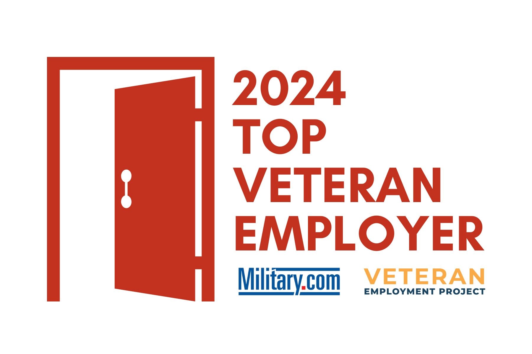 2024 Top Veteran Employer. Military.com Veteran Employment Project.